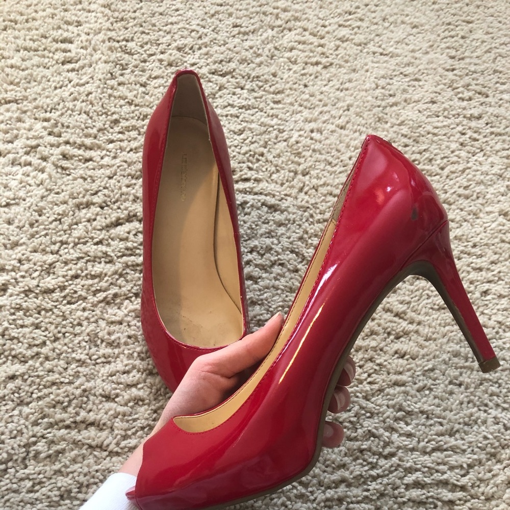 Fancy Red open toed heels